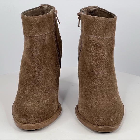 Steve Madden Faander Booties Brown Suede Ankle Boots Western Cowgirl Boho Indie - Picture 9 of 16